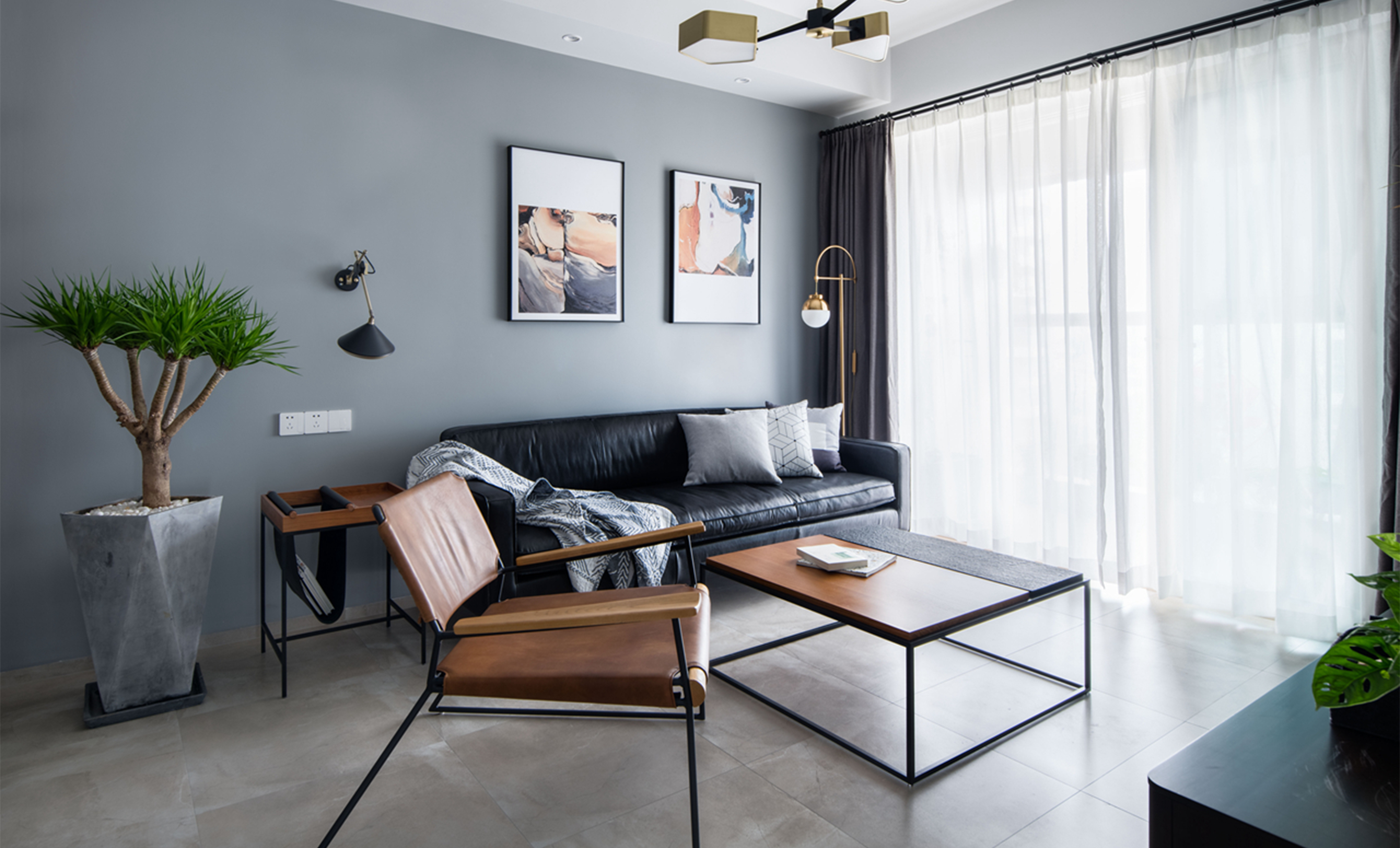 89平簡約三居室，使用與美觀并存